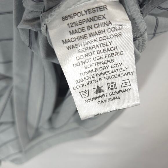 FootJoy Polo Mens S Gray Striped HPCA Cougar Performance Short Sleeve Golf Shirt - Picture 12 of 12